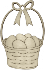 Velikonoční košík s vajíčky
