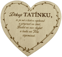 Smuteční srdíčko tatínkovi