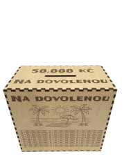 Škrtací pokladnička - Na dovolenou