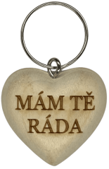 Přívěsek srdíčko - Mám Tě ráda