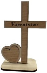 Kříž na podstavci vzpomínáme - malý Kříž na podstavci vzpomínáme - malý