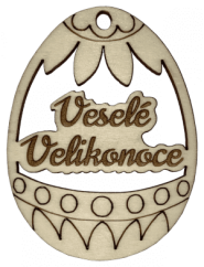 Velikonoční vajíčko vesele velikonoce