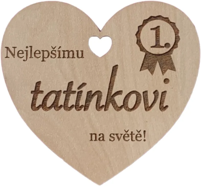 Srdíčko do kytice tatínkovi