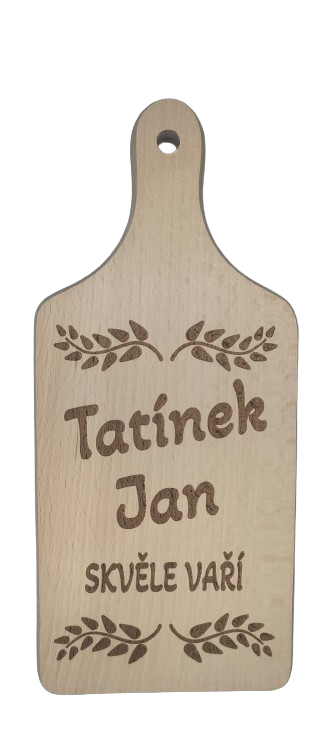 Dekorativní prkénko tatínkovi se jménem