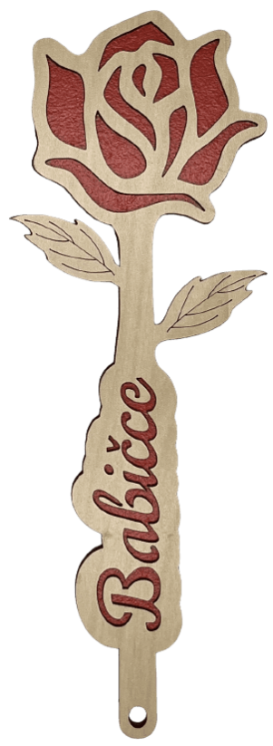 Růže babičce - červená