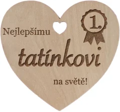Srdíčko do kytice tatínkovi Srdíčko do kytice tatínkovi