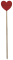 Zápich srdíčko Miluji tě - červené 1