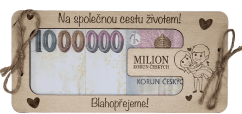Dřevěné přání - Milion korun