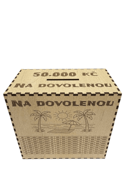 Škrtací pokladnička - Na dovolenou