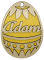 Velikonoční vajíčko žluté se jménem
