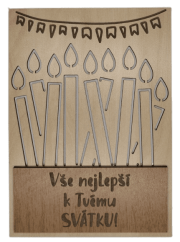 Blahopřání k svátku - svíčky