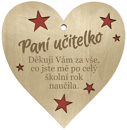 Srdíčko Paní učitelce