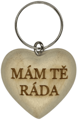 Přívěsek srdíčko - Mám Tě ráda