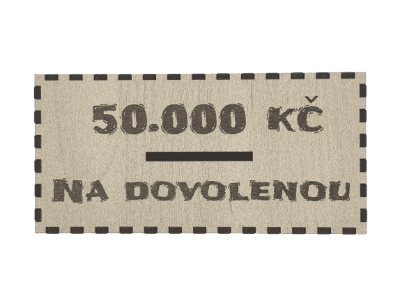 Škrtací pokladnička - Na dovolenou