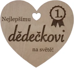 Srdíčko do kytice dědečkovi