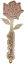 Růže paní učitelce - růžová