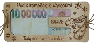Přání k Vánocům - Milion korun