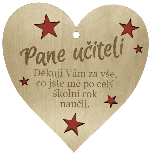 Srdíčko Panu učiteli