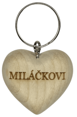 Přívěsek srdíčko - Miláčkovi