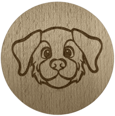 Podtácek kulatý - pes