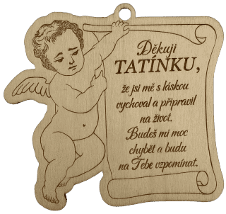 Smuteční andílek - tatínkovi