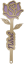 Růže se jménem - fialová