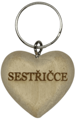 Přívěsek srdíčko - Sestřičce