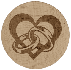 Podtácek kulatý - prsteny