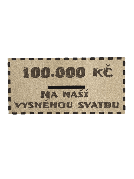 Škrtací pokladnička - Na naši vysněnou svatbu