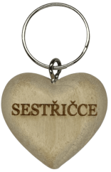 Přívěsek srdíčko - Sestřičce