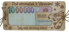 Přání k Vánocům - Milion korun