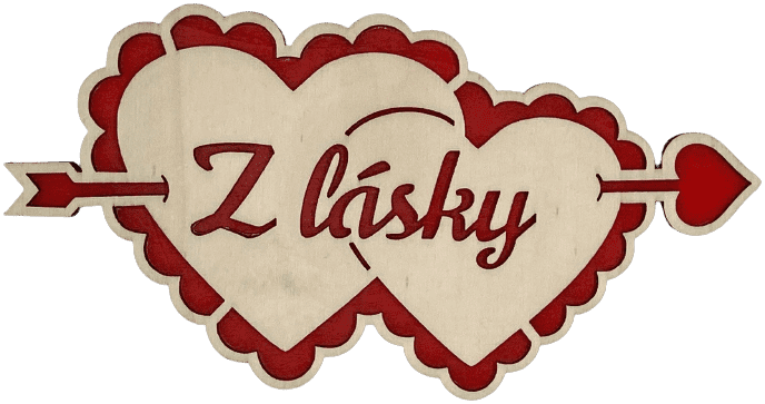 Valentýnská srdce se šípem - Z lásky