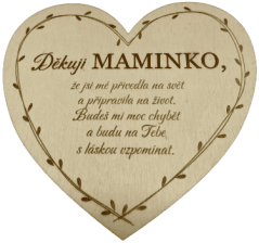 Smuteční srdíčko mamince