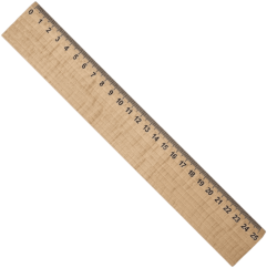 Dřevěné pravítko 25 cm