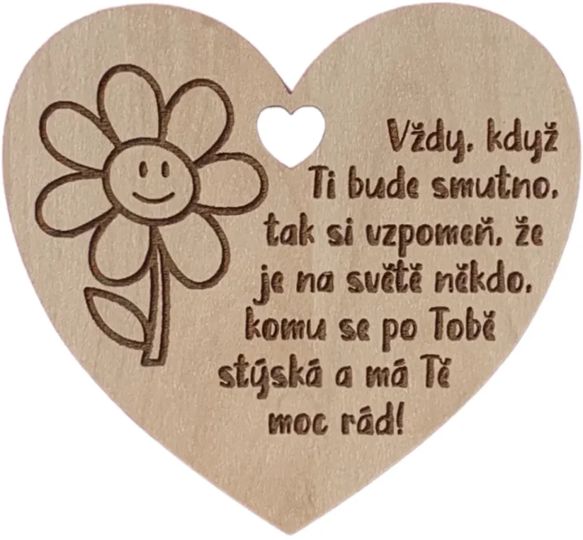 Srdíčko do kytice pro lepší náladu