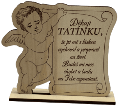 Smuteční andílek na podstavci - tatínkovi