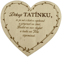 Smuteční srdíčko tatínkovi