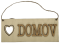 Cedulka na zeď - DOMOV