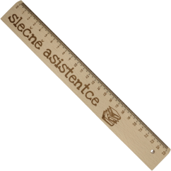 Pravítko 25 cm - slečně asistentce