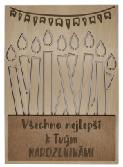 Blahopřání k narozeninám - svíčky