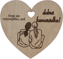 Srdíčko do kytice kamarádce