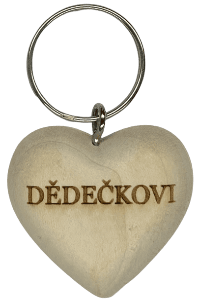 Přívěsek srdíčko - Dědečkovi