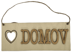 Cedulka na zeď - DOMOV