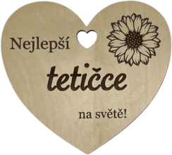 Srdíčko do kytice tetičce