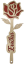 Růže se jménem - červená