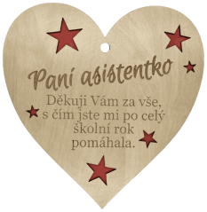 Srdíčko Paní asistentce Srdíčko Paní asistentce
