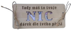 Přání NIC na peníze