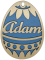Velikonoční vajíčko modré se jménem