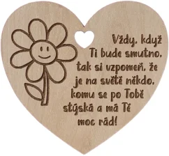 Srdíčko do kytice pro lepší náladu
