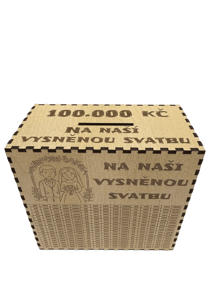 Škrtací pokladnička - Na naši vysněnou svatbu